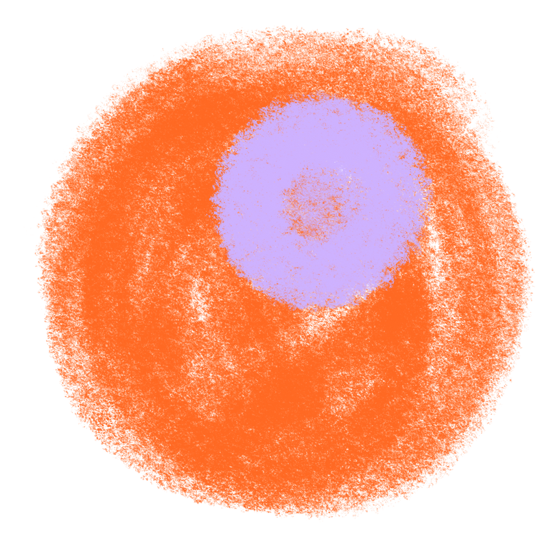 Orange + Lilas